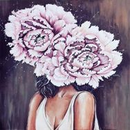 Canvas Hobby Kadının Adı Huzur 2 70 x 90 cm Rulo Sayılarla Boyama Seti