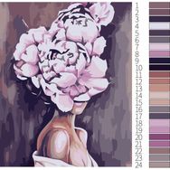 Canvas Hobby Kadının Adı Huzur 3 Kasnaklı 100 x 140 cm Sayılarla Boyama Seti