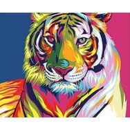 Canvas Hobby Kaplan 100x140 cm Rulo Sayılarla Boyama Seti