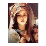 Canvas Hobby Kasnaklı 100 x 140 cm Türkmenkızı Sayılarla Boyama Seti