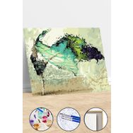 Canvas Hobby Kasnaklı 100 x 140 cm Yeşil Balerin Sayılarla Boyama Seti