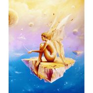 Canvas Hobby Kasnaklı 100 x 140 cm Yukarıdaki Melek Sayılarla Boyama Seti