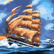 Canvas Hobby Kasnaklı 40 x 50 cm Seyir Defteri Sayıarla Boyama Seti