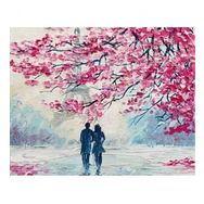 Canvas Hobby Kasnaklı 50 x 65 cm Pariste Sonbahar Sayılarla Boyama Seti