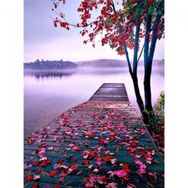 Canvas Hobby Manzara İskelesi 100x140 cm Rulo Sayılarla Boyama Seti