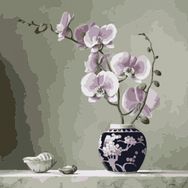 Canvas Hobby Masa Vazo Çiçek Bitiş Kasnaklı 100 x 140 cm Sayılarla Boyama Seti