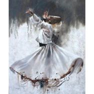 Canvas Hobby Mevlam 60x75 cm Rulo Sayılarla Boyama Seti