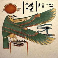 Canvas Hobby Mısır Tanrısı Horus Kasnaklı 100 x 140 cm Sayılarla Boyama Seti