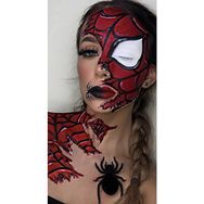 Canvas Hobby Örümcekli Kadın Kasnaklı 100 x 140 cm Sayılarla Boyama Seti