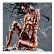 Canvas Hobby Renkli Duruş 50 x 65 cm Rulo Sayılarla Boyama Seti