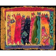 Canvas Hobby Renkli Kediler 2 60 x 75 cm Rulo Sayılarla Boyama Seti