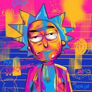 Canvas Hobby Renkli Rick 100 x 140 cm Rulo Sayılarla Boyama Seti