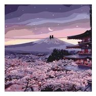 Canvas Hobby Romantik Çin Kedileri 50 x 65 cm Rulo Sayılarla Boyama Seti