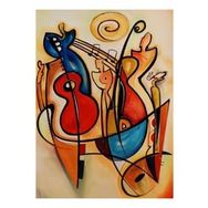 Canvas Hobby Ruh ve Müzik 90 x 110 cm Rulo Sayılarla Boyama Seti