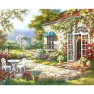 Canvas Hobby Rulo 100 x 140 cm Keyif Bahçesi Boyama Seti