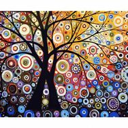 Canvas Hobby Rulo 100 x 140 cm Mitoloji ve Ağaç Sayılarla Boyama Seti