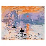 Canvas Hobby Rulo 100 x 140 cm Monet Gün Doğumu Sayılarla Boyama Seti