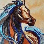 Canvas Hobby Rulo 100 x 140 cm Mozaik At Boyama Seti