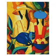 Canvas Hobby Rulo 100 x 140 cm Picasso Kadınlar Sayılarla Boyama Seti