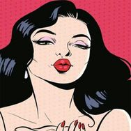Canvas Hobby Rulo 100 x 140 cm Popart Kiss Sayılarla Boyama Seti