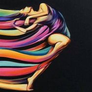 Canvas Hobby Rulo 100 x 140 cm Renk Kuşağındaki Kadın Sayılarla Boyama Seti
