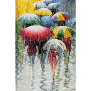 Canvas Hobby Rulo 100 x 140 cm Yağmur Telaşı Sayılarla Boyama Seti