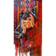 Canvas Hobby Rulo 100 x 140 cm Yörük Kadını Sayılarla Boyama Seti