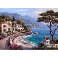 Canvas Hobby Sahil Manzarası 70 x 90 cm Rulo Sayılarla Boyama Seti