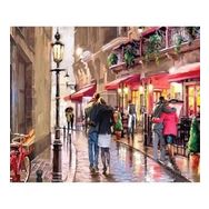 Canvas Hobby Sevgi Yolu 70 x 90 cm Rulo Sayılarla Boyama Seti