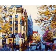 Canvas Hobby Sokak Telaşı 100 x 140 cm Rulo Sayılarla Boyama Seti