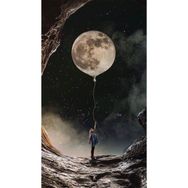 Canvas Hobby Uçan Dolunay 40x50 cm Rulo Sayılarla Boyama Seti