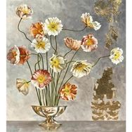 Canvas Hobby Zarif Çiçekler Rulo 70x90 cm Sayılarla Boyama Seti