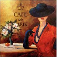 Canvas Hobby Zarif Şapkalı Kadın Kasnaklı 40x50 cm Sayılarla Boyama Seti