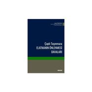 Çaplı Taşınmaza Elatmanın Önlenmesi Davaları - Seçkin Yayınevi