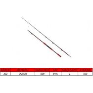 Captain 1498 150 gr Atar Shirasu Boat 2 Parça Solid Tekne Kamışı