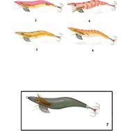 Captain 3025 12 cm 4 Different Squid Size 3.5 Kalamar Zokası