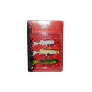 Captain 3068 12 cm Pluse Soft Turna Silikonu 3'lü Mix Set Suni Yem