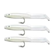 Captain 3526 E01 Yellow 3'lü Paket Eel Fish 5 cm Silikon Zargana Suni Yem