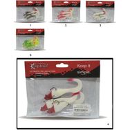 Captain 3559 Pencil Soft 10 cm No: 6 Levrek Silikonu 3'lü Suni Balık