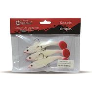 Captain 3567 Cracker Soft 10 cm Levrek Turna Silikonu 3'lü Set Suni Balık