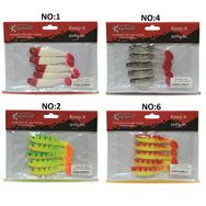 Captain 3569 Style Soft 8 cm 5.5 gr 5'li Paket Silikon Yem