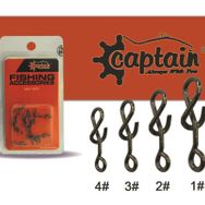 Captain 5019 Black-Nıcel No:1 15'li Inox Maket Klipsi