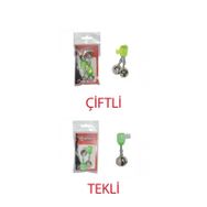 Captain Plastik Vidalı Pakette 2 Adet 18 mm Olta Zili
