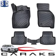 Caraks Audi A3 HB 2020 Sonrası Siyah 3D Havuzlu Paspas