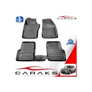 Caraks Fiat 500X 2015-2020 Arası Siyah 4 Parça 3D Havuzlu Paspas