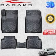 Caraks Kia Stonic 2017 Sonrası Siyah 3D Havuzlu Paspas