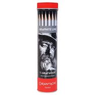 Caran Dache 107151 15'li Graphite Line Grafwood Kalem Seti