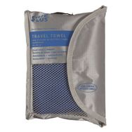 Care Plus Hijyenik Mikrofiber Çantalı Mavi 40x80 cm Kamp Havlusu