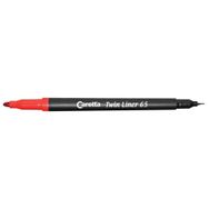 Caretta Softliner 0.4 mm Kırmızı Keçeli Kalem