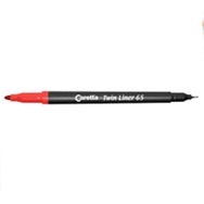 Caretta Twin Liner 65 Fosforlu Mor 10'lu Çift Uçlu Keçe Uç Kalem